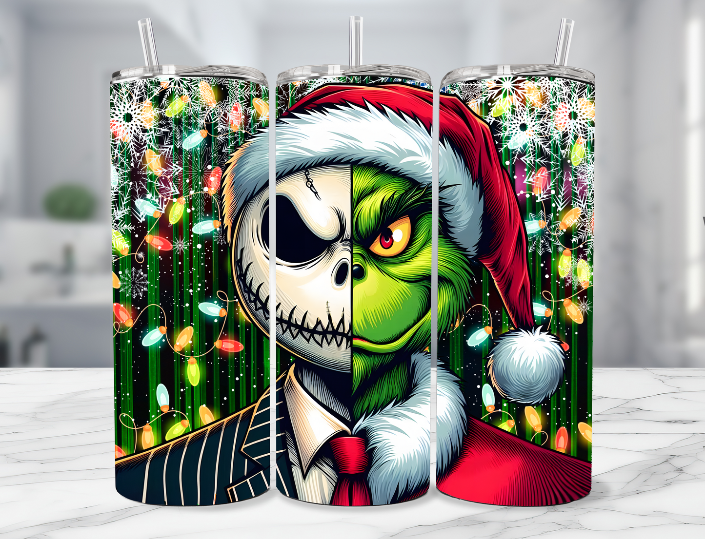 Grinch and Jack Tumbler