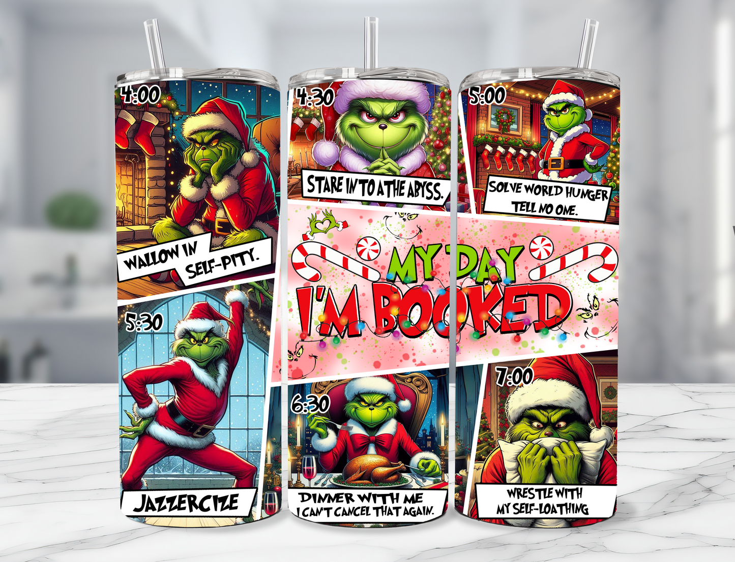 Grinch Tumbler - My Day Booked