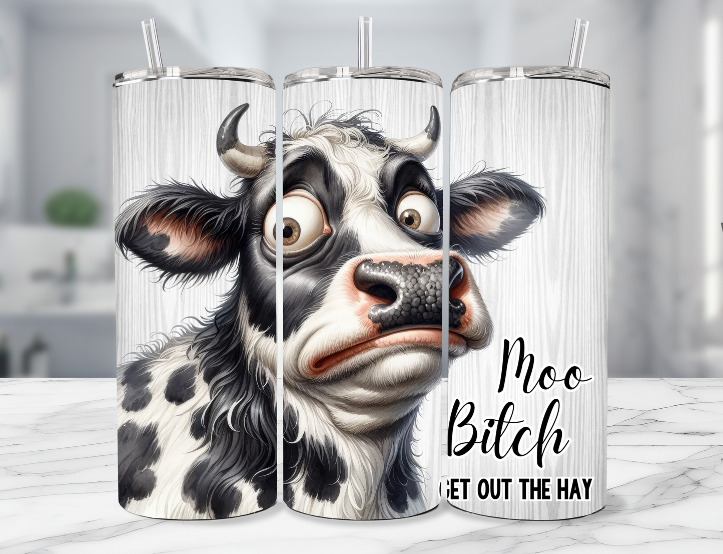 Moo b... get out the hay